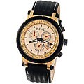 August Steiner Men's Rosetone Case Chronograph Watch