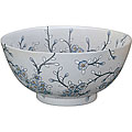 White Porcelain Floral Frost Bowl