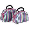 Luca Vergani 2-piece Striped Cosmetic Case Set