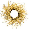 Small Light Yellow Forysthia Wreath