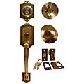 Bronzetone Entrance Door Handle Set