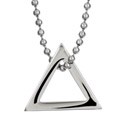 Stainless Steel Triangle Design Necklace