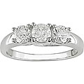 14k Gold 1ct TDW 3-stone Diamond Engagement Ring (H-I, I1-I2)