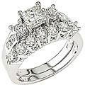 14k White Gold 2ct TDW Diamond Bridal Ring Set (HI, I1-I2)
