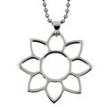 Stainless Steel Sunflower Necklace