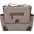 Oi Oi Chocolate Faux Snakeskin Messenger Bag