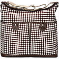 Oi Oi Chocolate Faux Snakeskin Hobo Bag