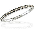 14k Gold 1/4ct TDW Champagne Diamond Band