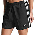 NordicTrack Women's Black Woven Side-stripe Shorts