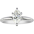 14k Gold 3/4ct TDW Marquise Diamond Engagement Ring (I-J, I1)