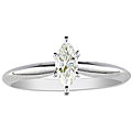 14k Gold 3/4ct TDW Marquise Diamond Engagement Ring (I-J, I1)