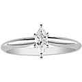 14k Gold 1/2ct TDW Marquise Diamond Engagement Ring (I-J, SI2)