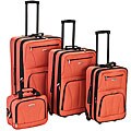 Rockland Paprika Expandable 4-piece Luggage Set