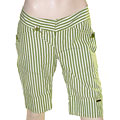 Fornarina Women's Green Striped Shorts