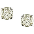 10k Gold 1/4ct TDW Diamond Solitaire Earrings (J-K, I2-I3)