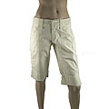 Fornarina Chalk Cotton Pant Shorts