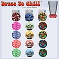 Luau 4-piece Round Coaster Set (Case of 3 Sets)