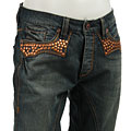 Antik Denim Men's Bronze Rivet Jeans