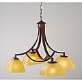 Antique Copper Down-light Iron Chandelier