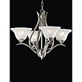 Satin Nickel Jungle Miniature 4-light Chandelier