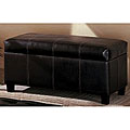Brown Vanity Ottoman Storage Bench