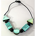 Mother of Pearl 'Geometry Glows' Necklace (Philippines)
