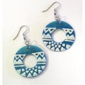 Blue Capiz Shell Earrings (Philippines)