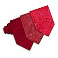 O.H.H.A. Red Paisley Woven Silk Tie