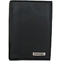 Calvin Klein Men's Black Leather Trifold Wallet