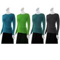 Platinum Women's Bright Color Long-sleeve Top