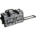 Rockland 22-inch Black Cross Rolling Duffel Bag