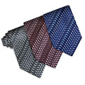 O.H.H.A. Zigzag Pattern Silk Tie