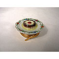 Limoges Hand-painted Chocolate Dessert Keepsake Box