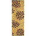 Hand-tufted Leopard-print Wool Rug (2'6 x 12')
