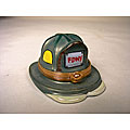 Limoges Hand-painted NYC Fireman's Hat Keepsake Box