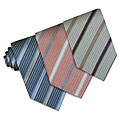 O.H.H.A. Accented Small Stripe Silk Tie