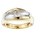 14k Yellow Gold Men's 1/2ct TDW Diamond Solitaire Ring (L-M, SI)