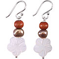 Handmade Silver Pearl/ Mother of Pearl Earrings (6-7 mm)