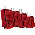 Rockland Grand Expandable 5-piece Red Luggage Set