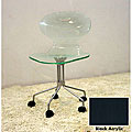 Child's Acrylic Rolling Office Chair