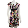 Tiana B. Women's Brush Stroke Print Jersey Dress