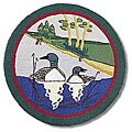 Hand-hooked Loon Design Wool Rug (3' Round)