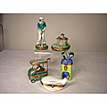 Limoges Hand-painted Golf 5-piece Keepsake Box Set