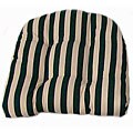 Green Stripe Indoor Wicker Chair Cushion