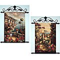 Hand-painted Tuscan Vistas 2-piece Tapestry Set