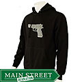 Los Angeles Pop Art Men's Gun Hooded Sweatshirt