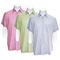 Domani Men's Patterned Short-sleeve Sport Shirt