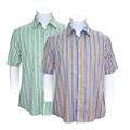 Domani Men's Striped Short-sleeve Sport Shirt