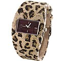 Cool Kids Girl's Leopard Print Canvas Watch
