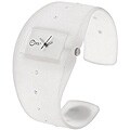 Cool Kids Girl's White Crystal Bangle Watch